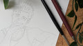 Custom Sketch-Vorlage - Druck auf Aquarellpapier & PDF