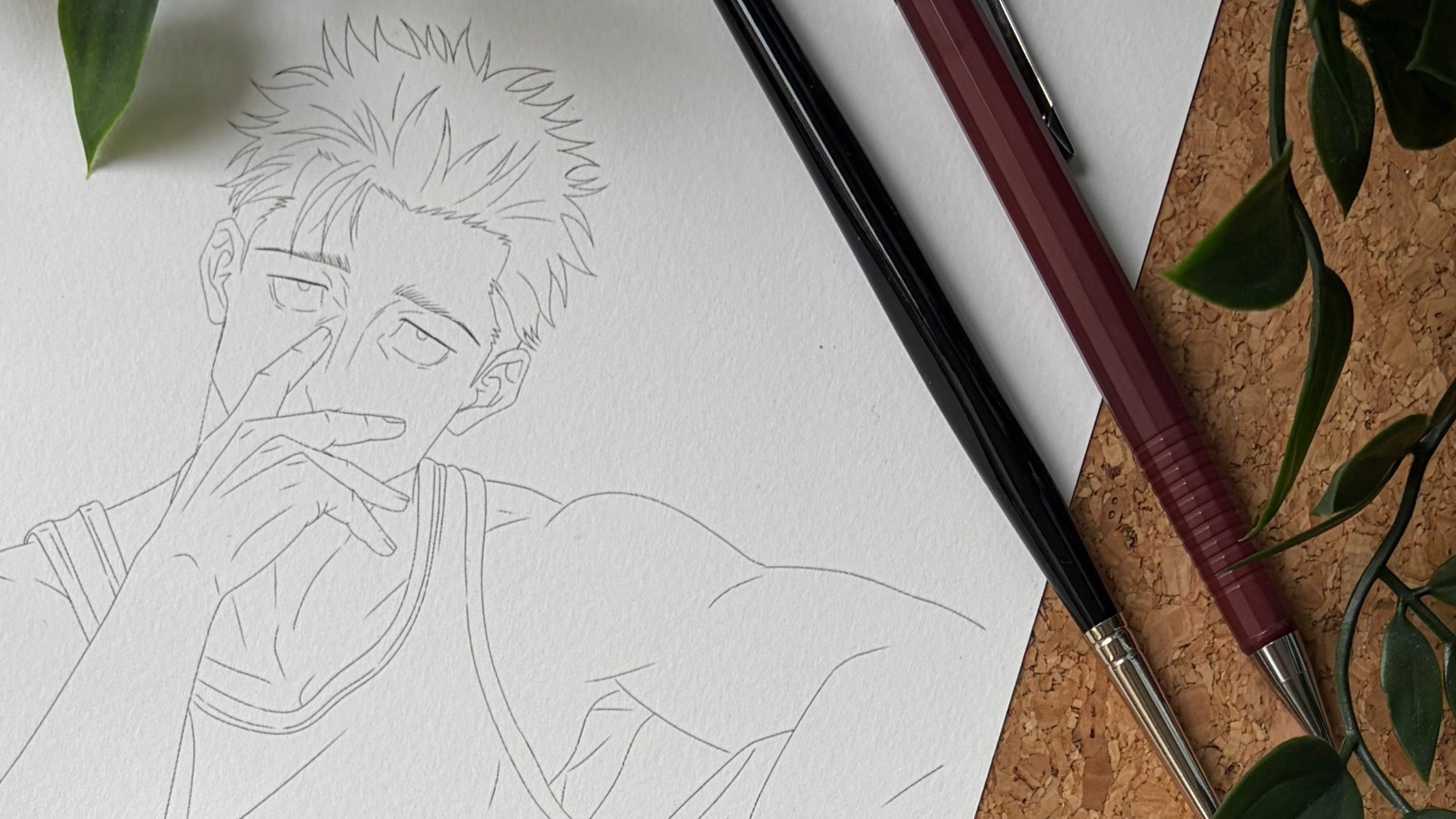Custom Sketch-Vorlage - Druck auf Aquarellpapier & PDF