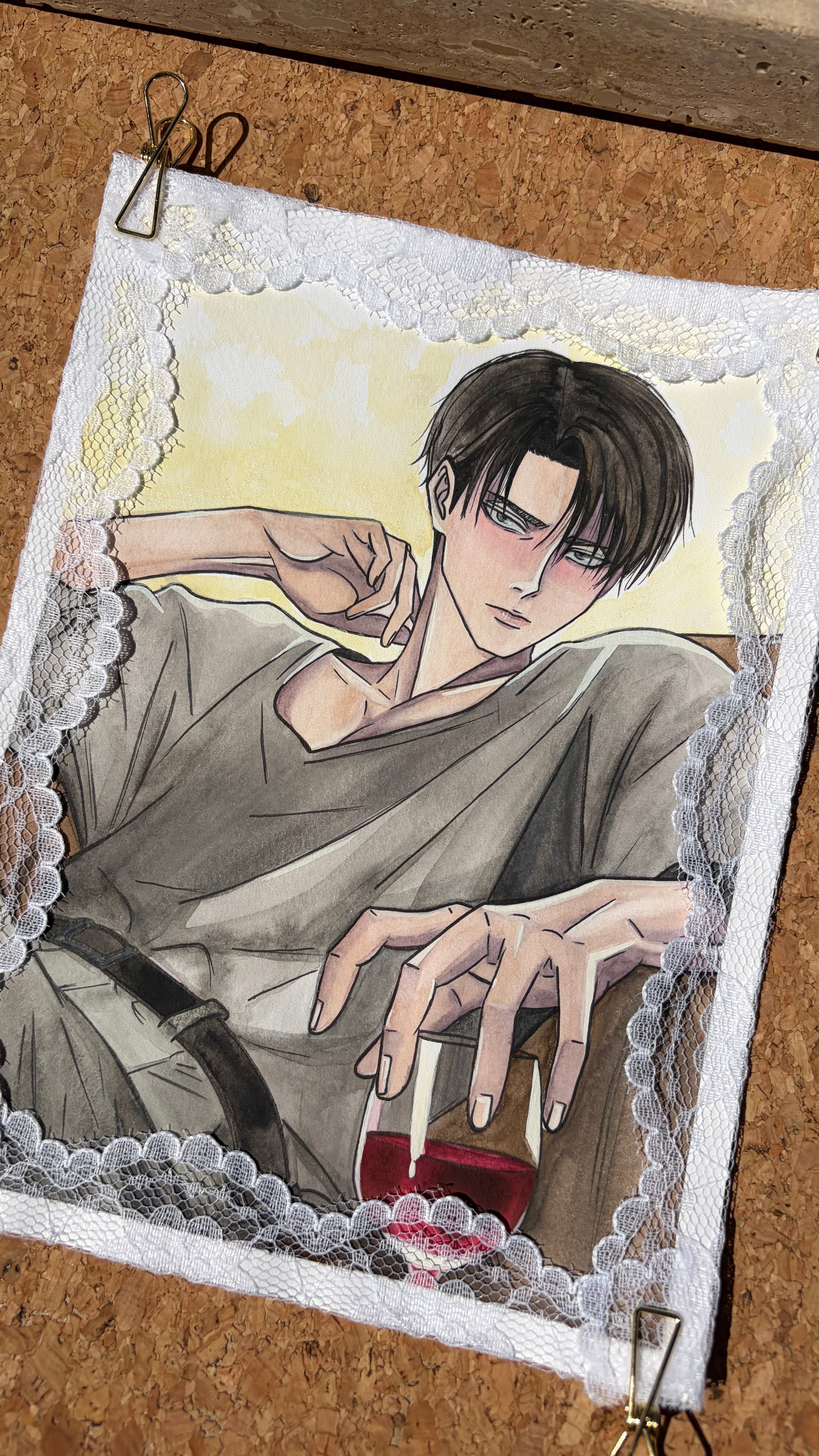 Levi Ackerman - watercolor painting