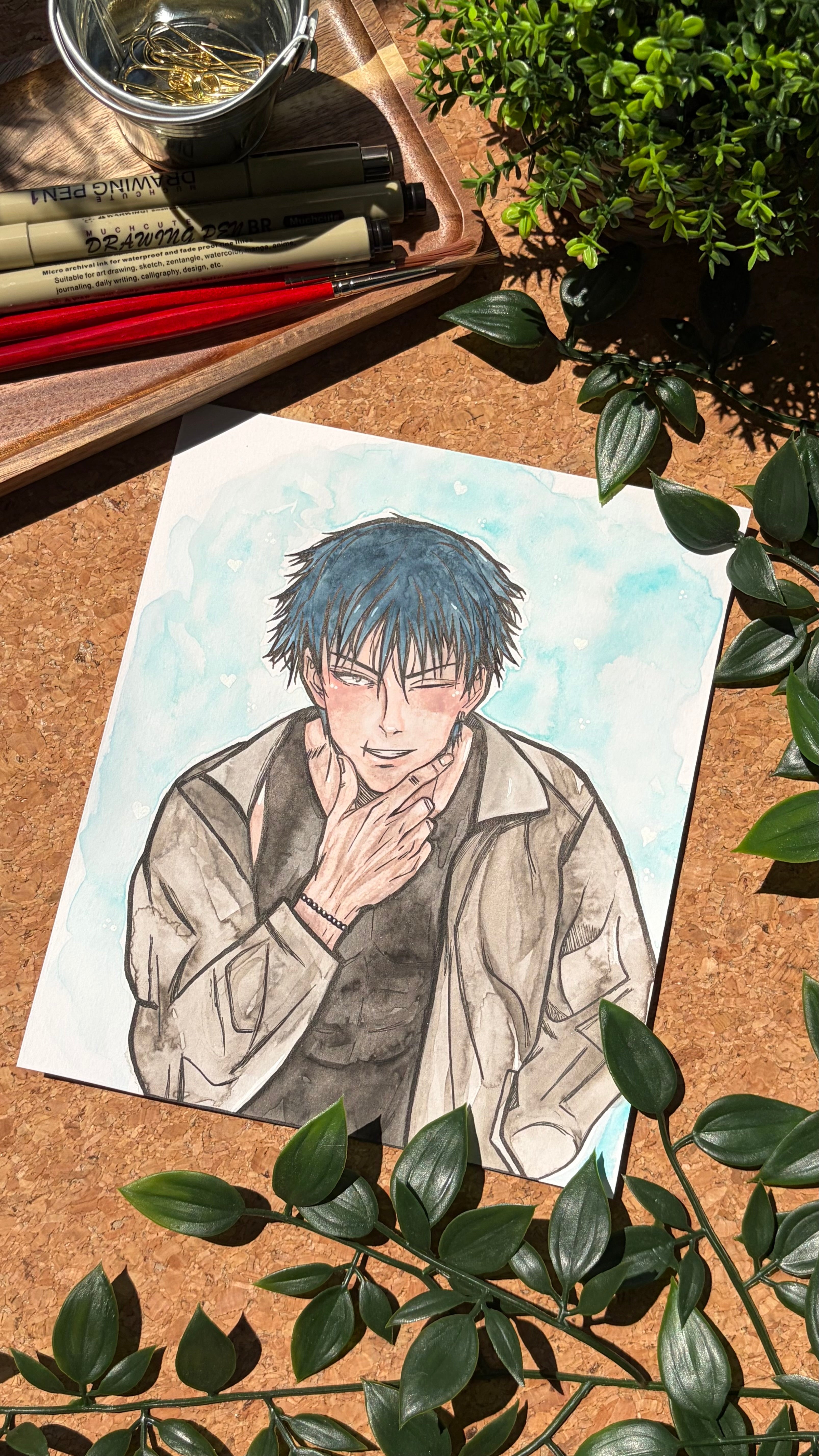 Toji - Original Watercolor Painting