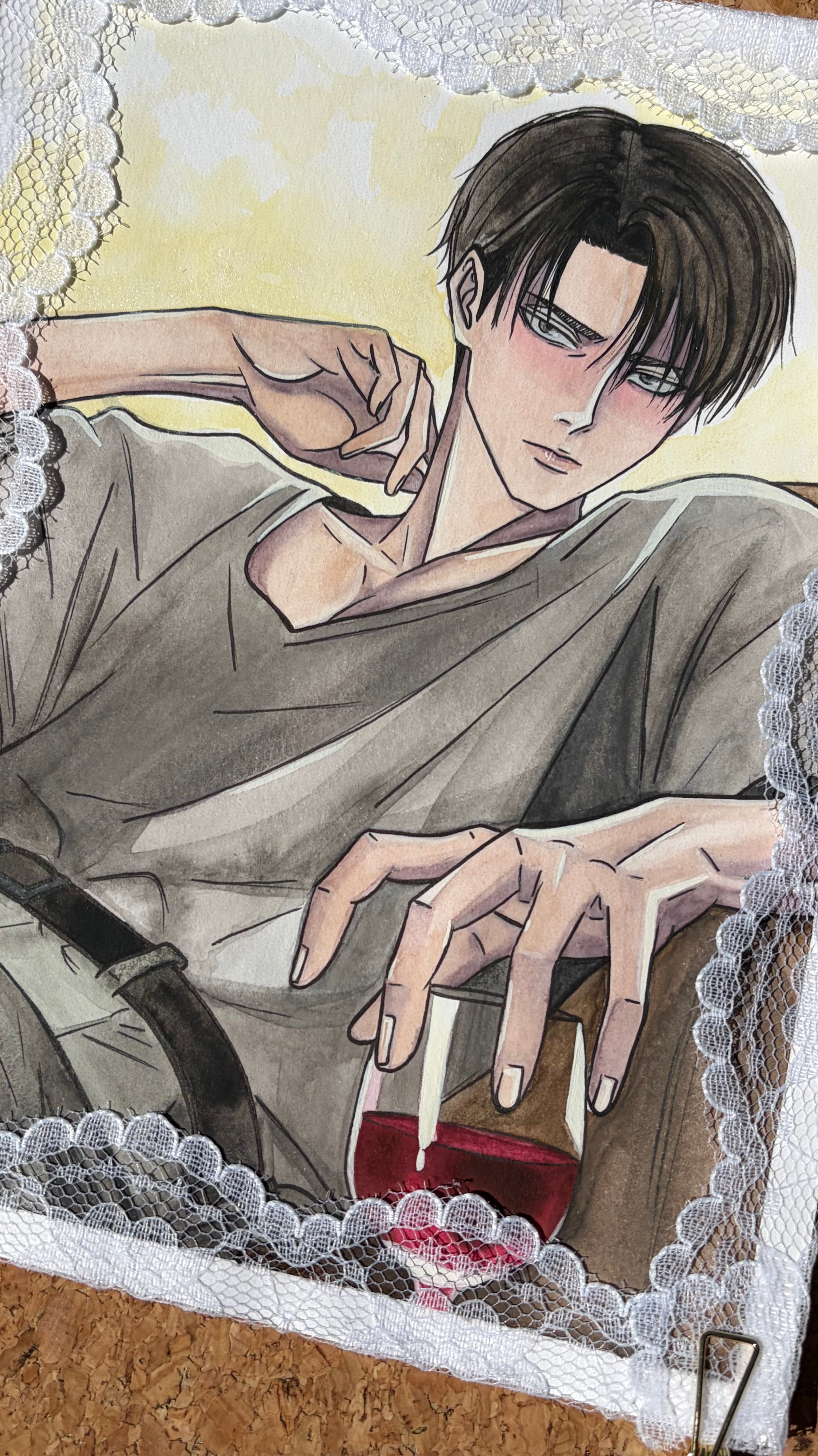 Levi Ackerman - watercolor painting