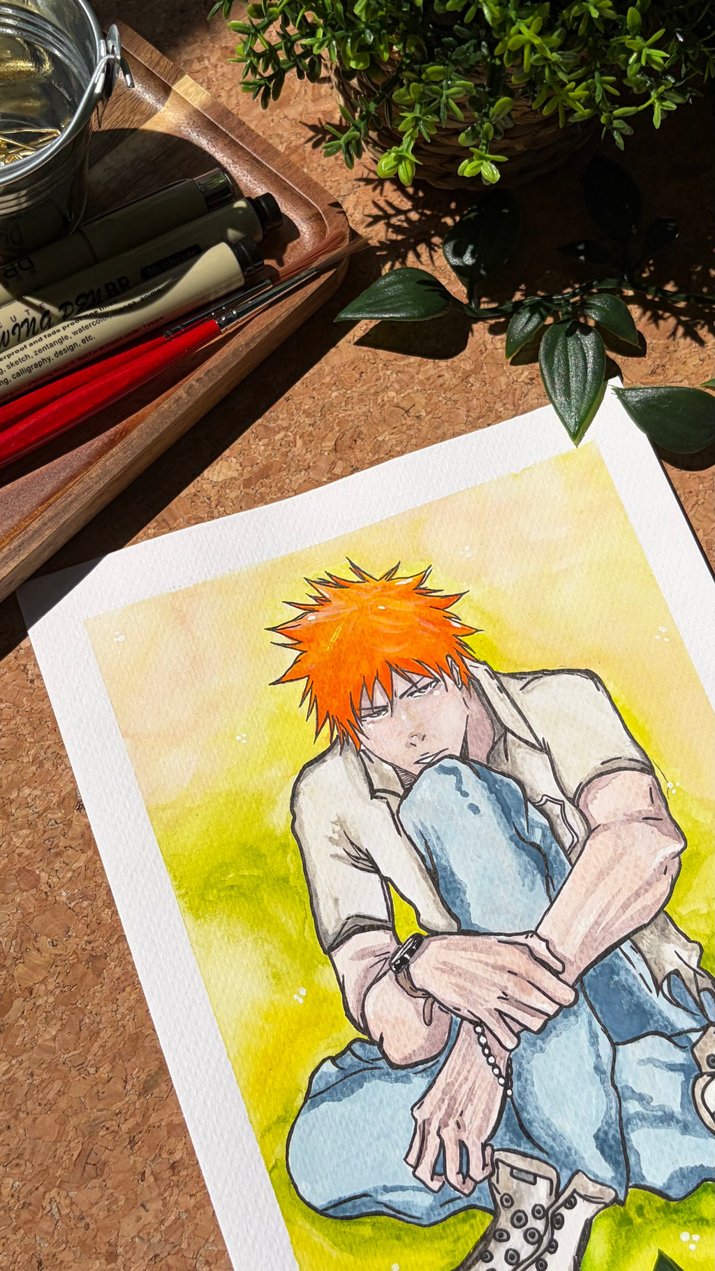 Ichigo - Original Watercolor Painting