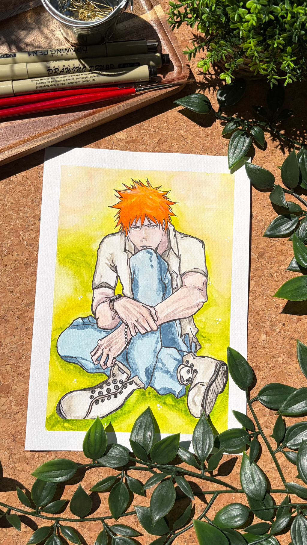 Ichigo - Original Watercolor Painting