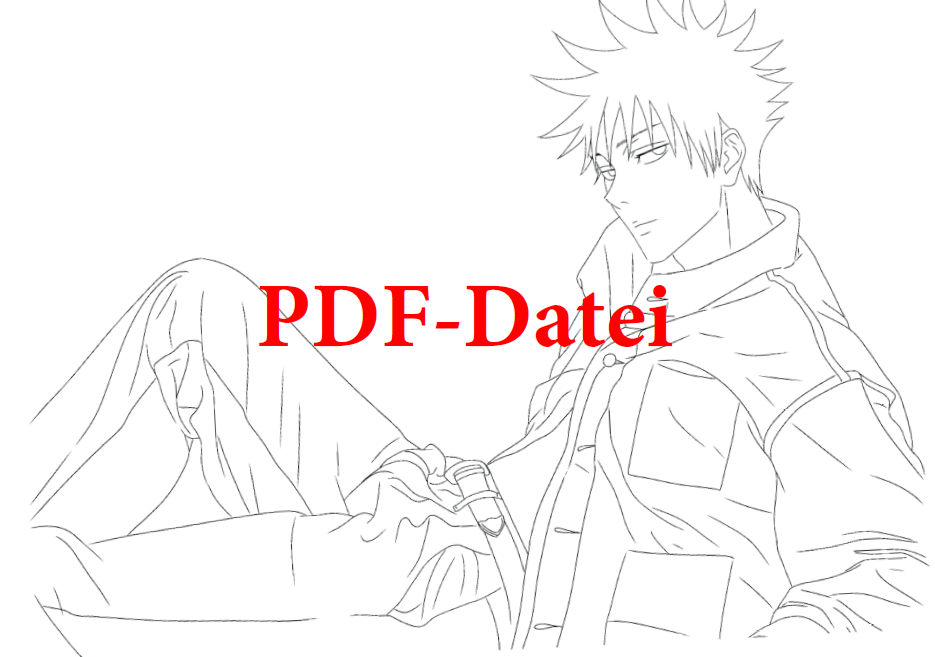 PDF Datei Megumi Sketch-Vorlage